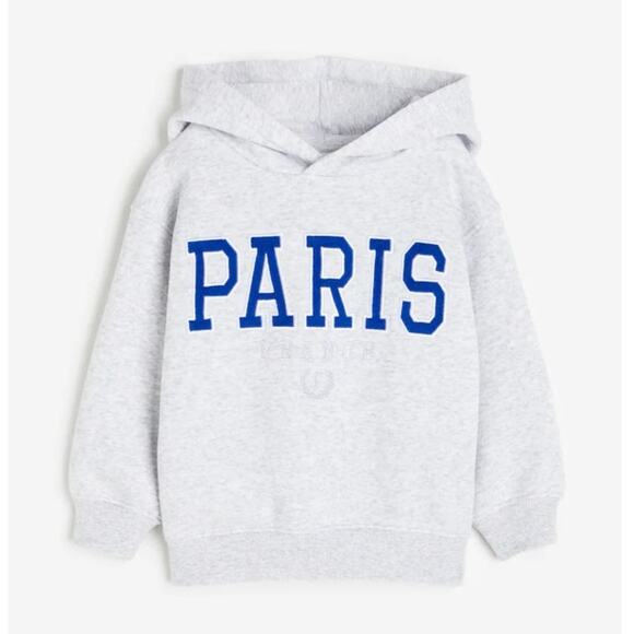 H&M Other - H&M Light Grey Paris Graphic Sweatshirt - Relaxed Fit